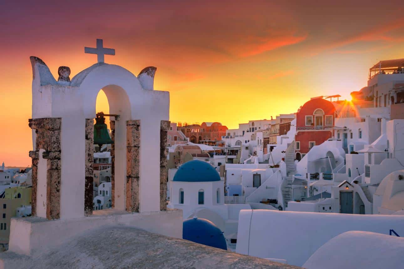 Santorini sunset Greece