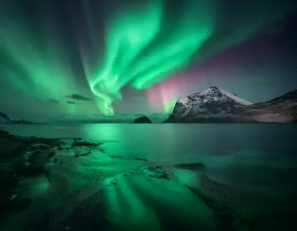 Northern Lights over the Arctic